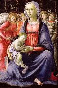 Sandro Botticelli La Vierge et l'Enfant entoures de cinq anges France oil painting artist